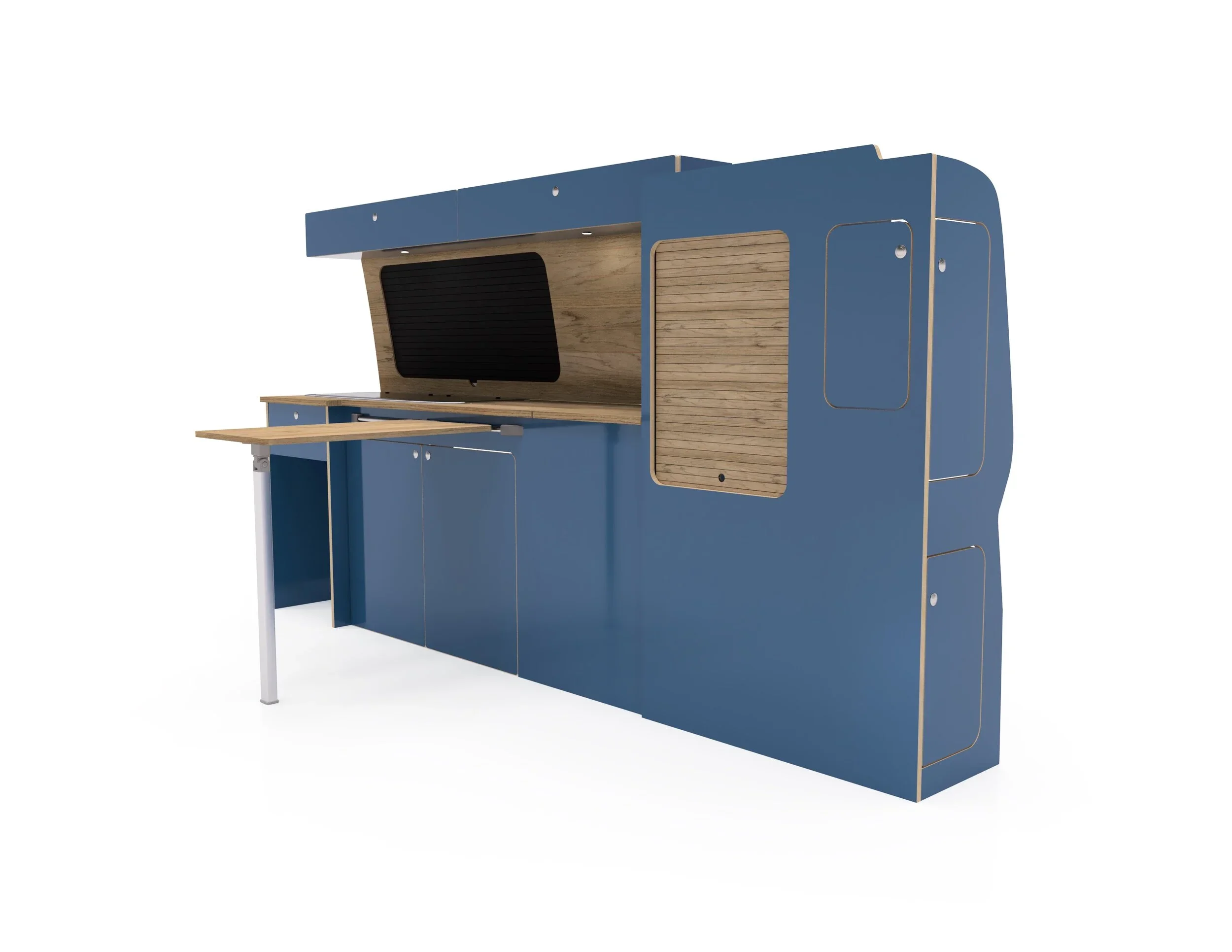 T5 T6 Laminated Ply Cabinet - Blue