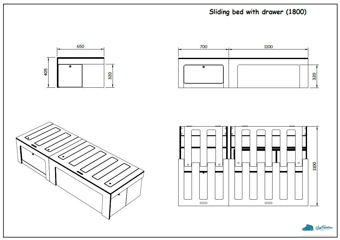 Sliding bed with drawer 1800.JPG