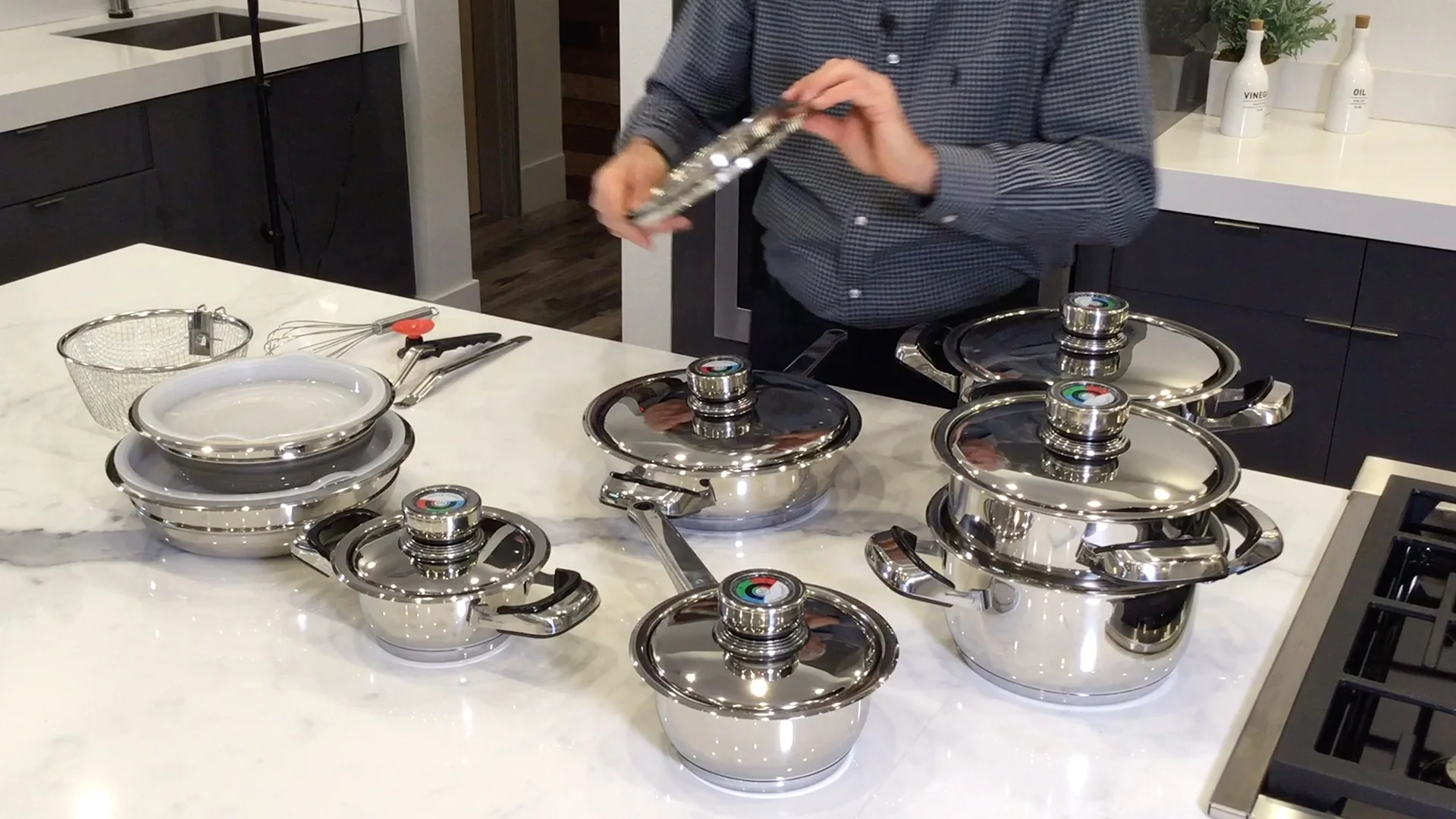 NutriStahl 24 Element Cooking System Double Boiler Saucepan D3