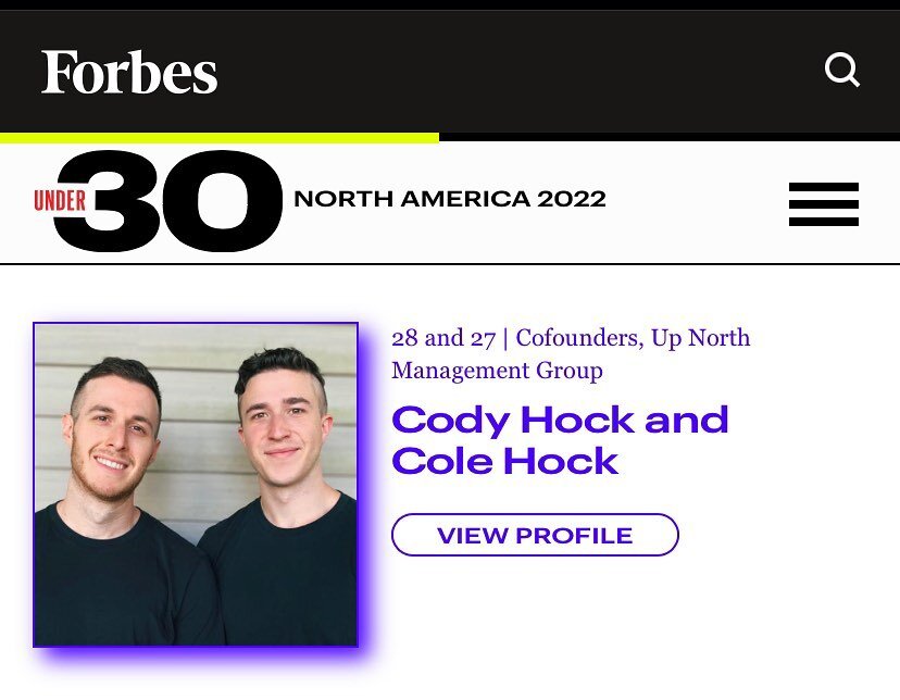 We&rsquo;re extremely honored to be selected for @forbesunder30 2022. None of this would be possible without our amazing clients 🙏