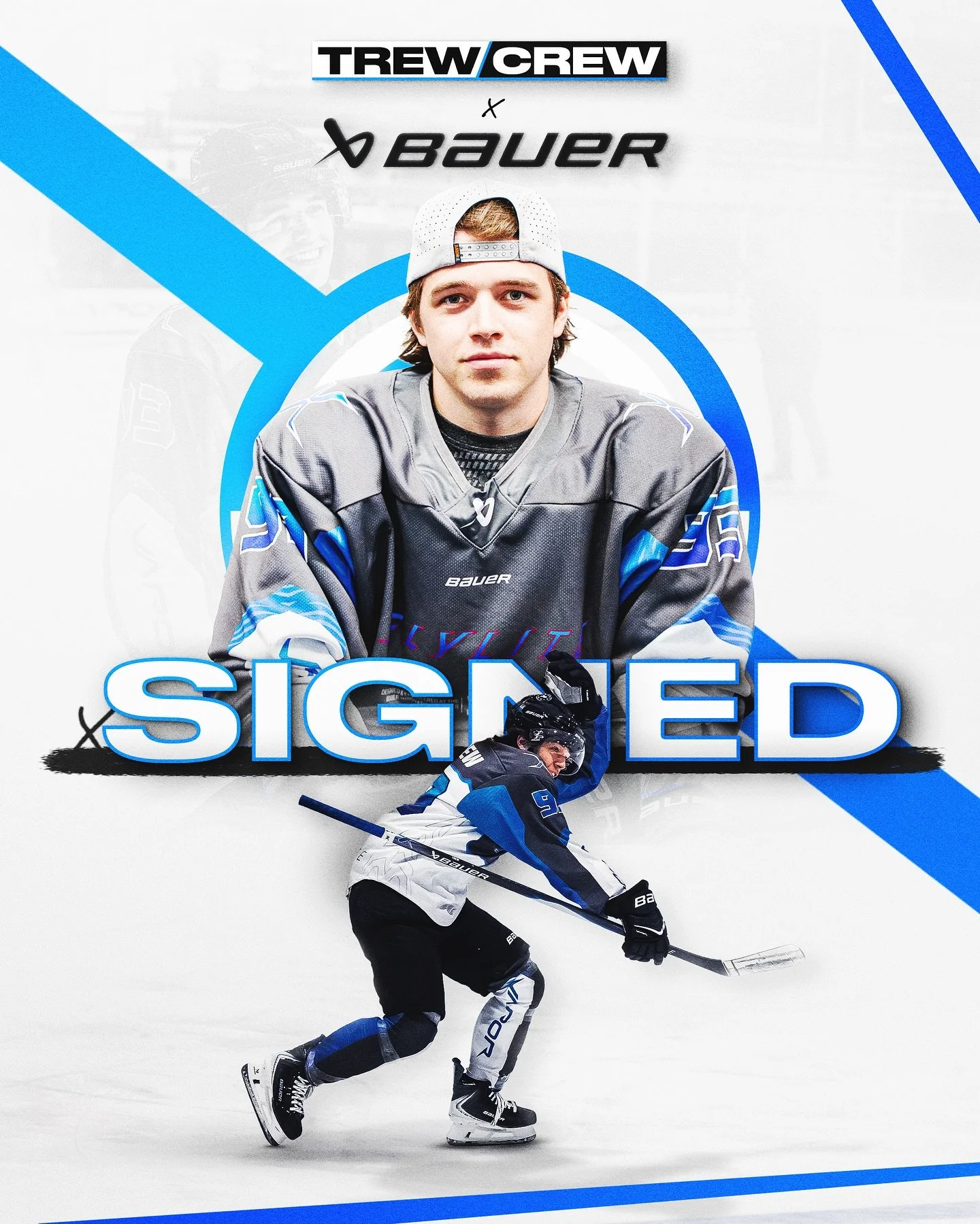 It&rsquo;s official. @thetrewcrew is joining the @bauerhockey family 🤝