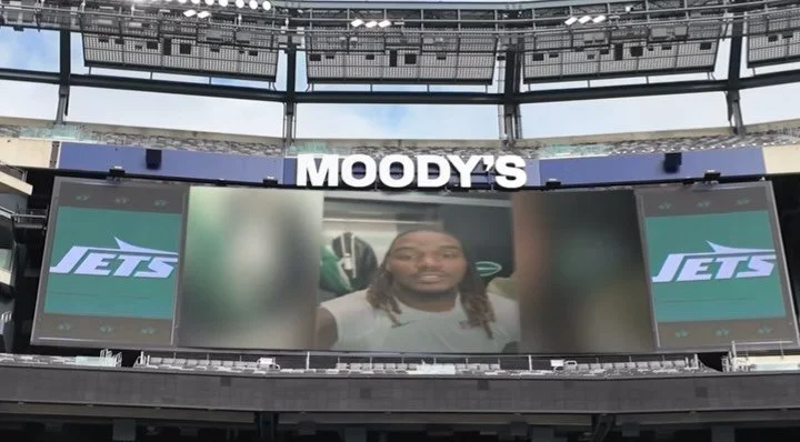 the @unemployedcrew took over @metlifestadium ahead of the @nyjets home opener for an extreme game of hide and seek!