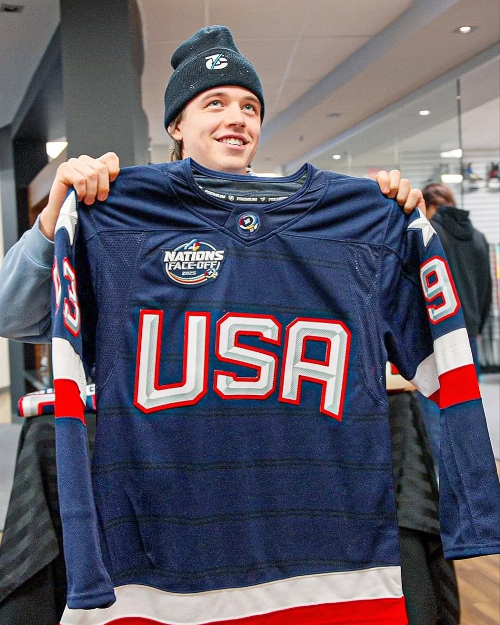 @thetrewcrew represented Team USA in the @nhl creator 4 Nations 3v3 matchup this weekend in Montreal