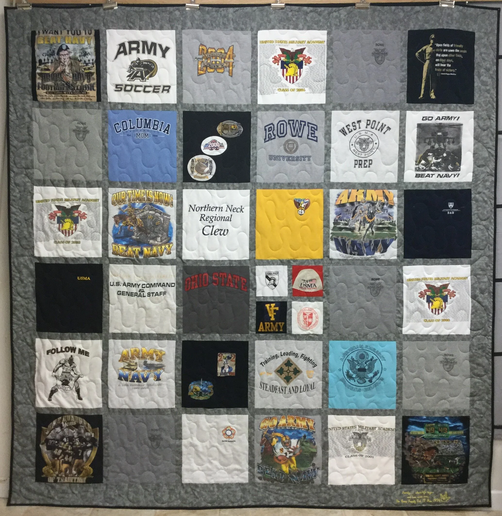 army t shirt quilt