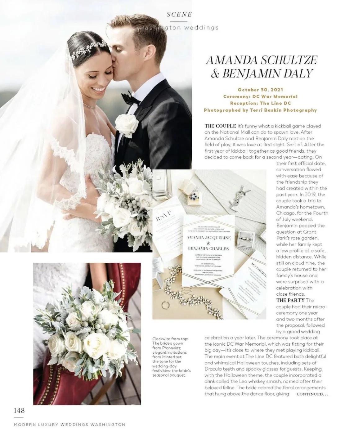 Modern Luxury Weddings Washington DC Weddings Amanda and Ben