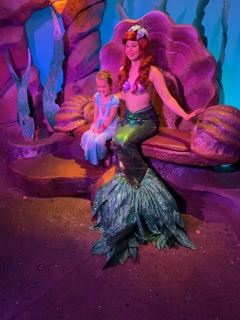 Mark’s granddaughter, Anya with Ariel