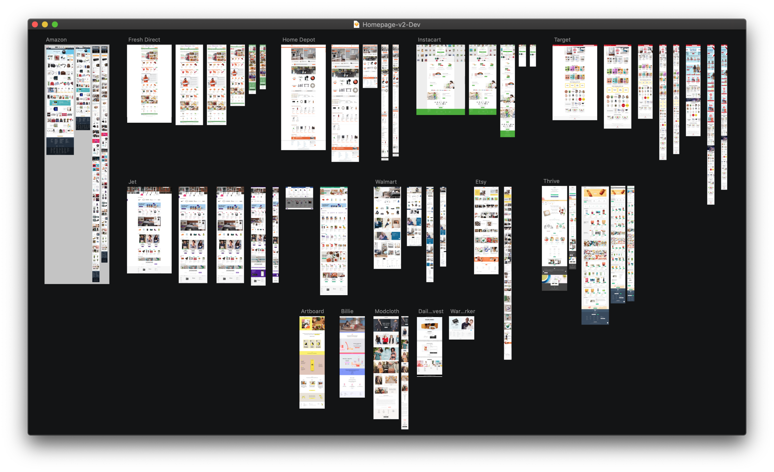 I also looked at over a dozen other companies to see what direct and indirect competitors are doing.