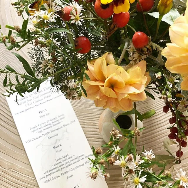 Women and Wine dinner: the connections of the Body, Mind and Spirit, Food and Wine, Women, Words and Conversations. Made possible by @delishatarian @vgspotelle @grdnbklyn @ullisoilmill @pixelsbyanna @marcusunderwood 🙏💕🌸 and all the incredible wome