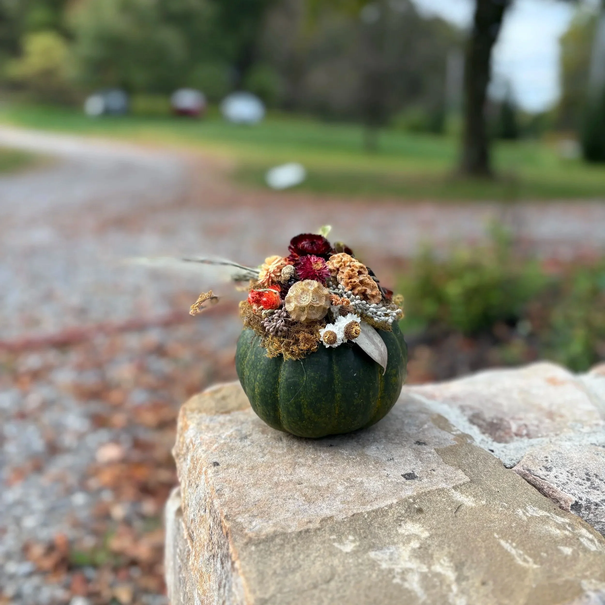 Dried Flower Decorated Gourds