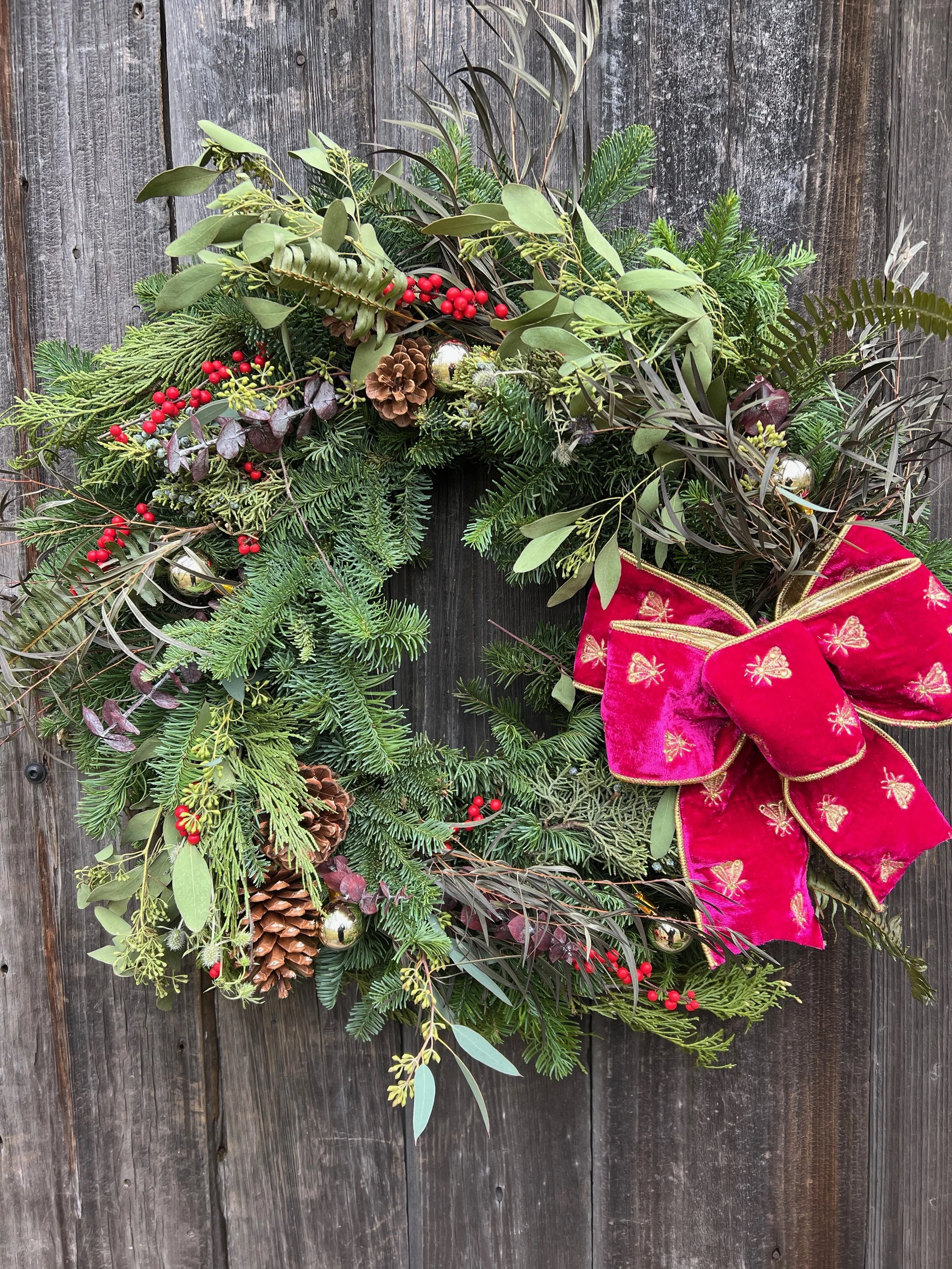 The Poppy Holiday Wreath