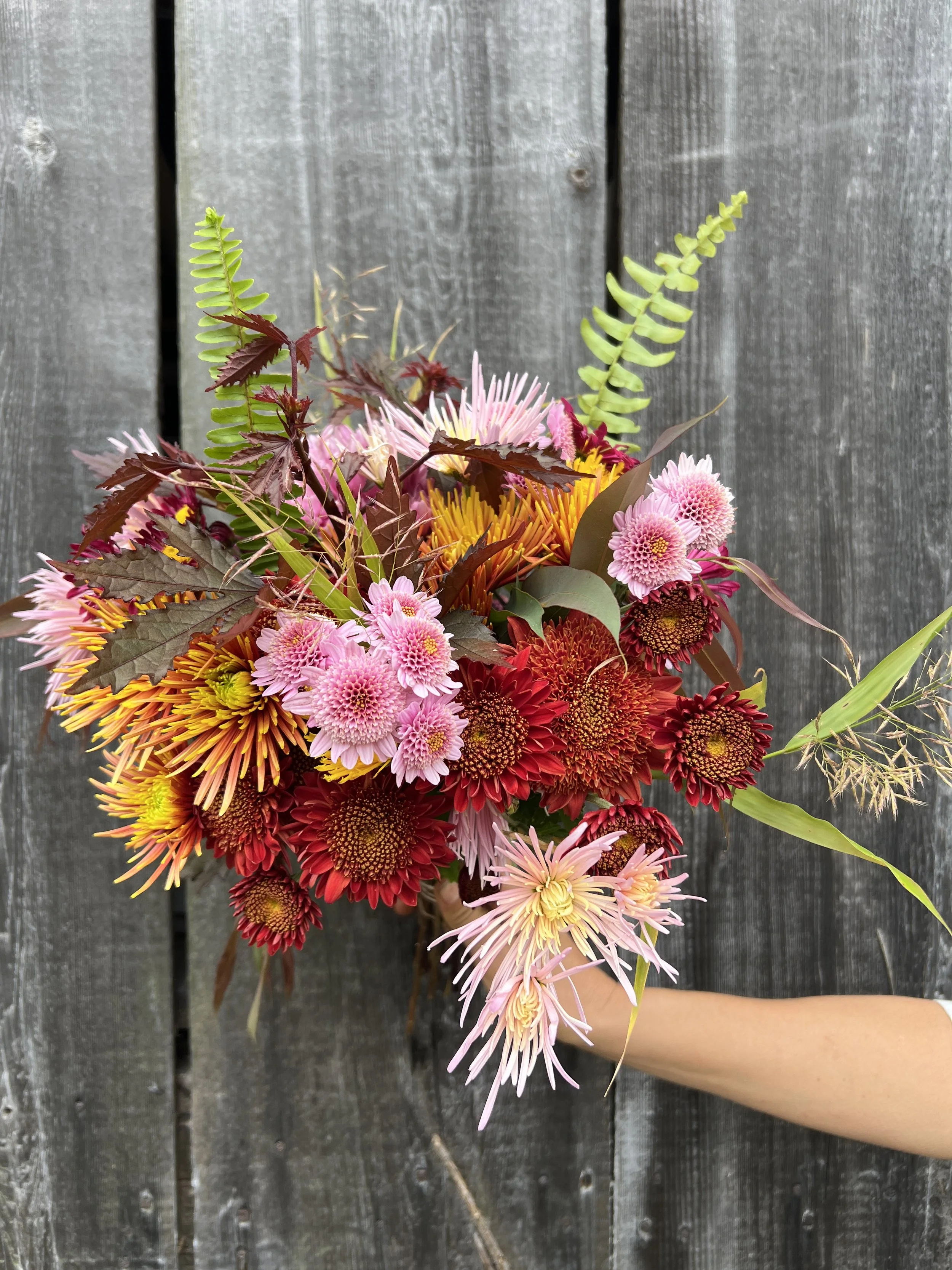 Heirloom Chrysanthemum bouquet