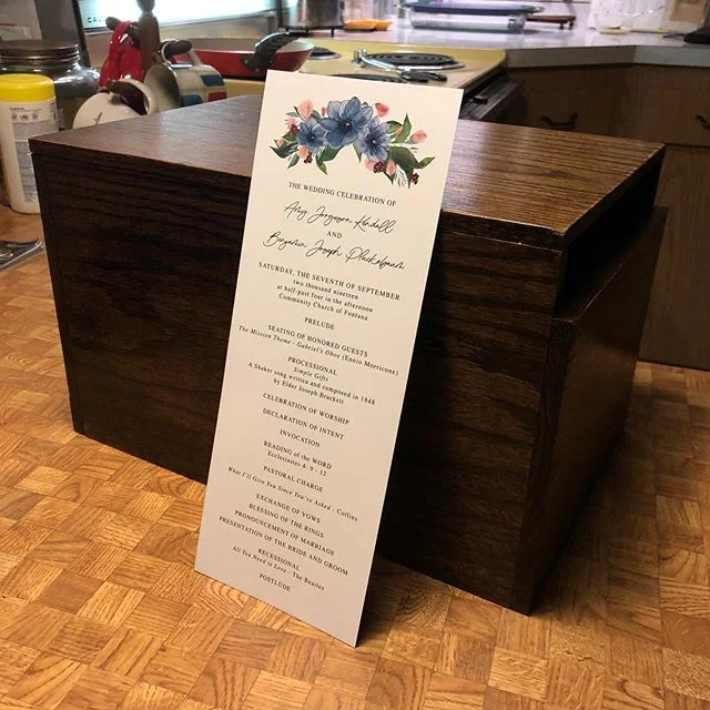 Taking some time away to celebrate a couple of weddings, check out this box I made out of red oak for wedding cards! #weddingdecor #weddingaccesories #cardbox thanks @gerrad.cunningham for help with the design!