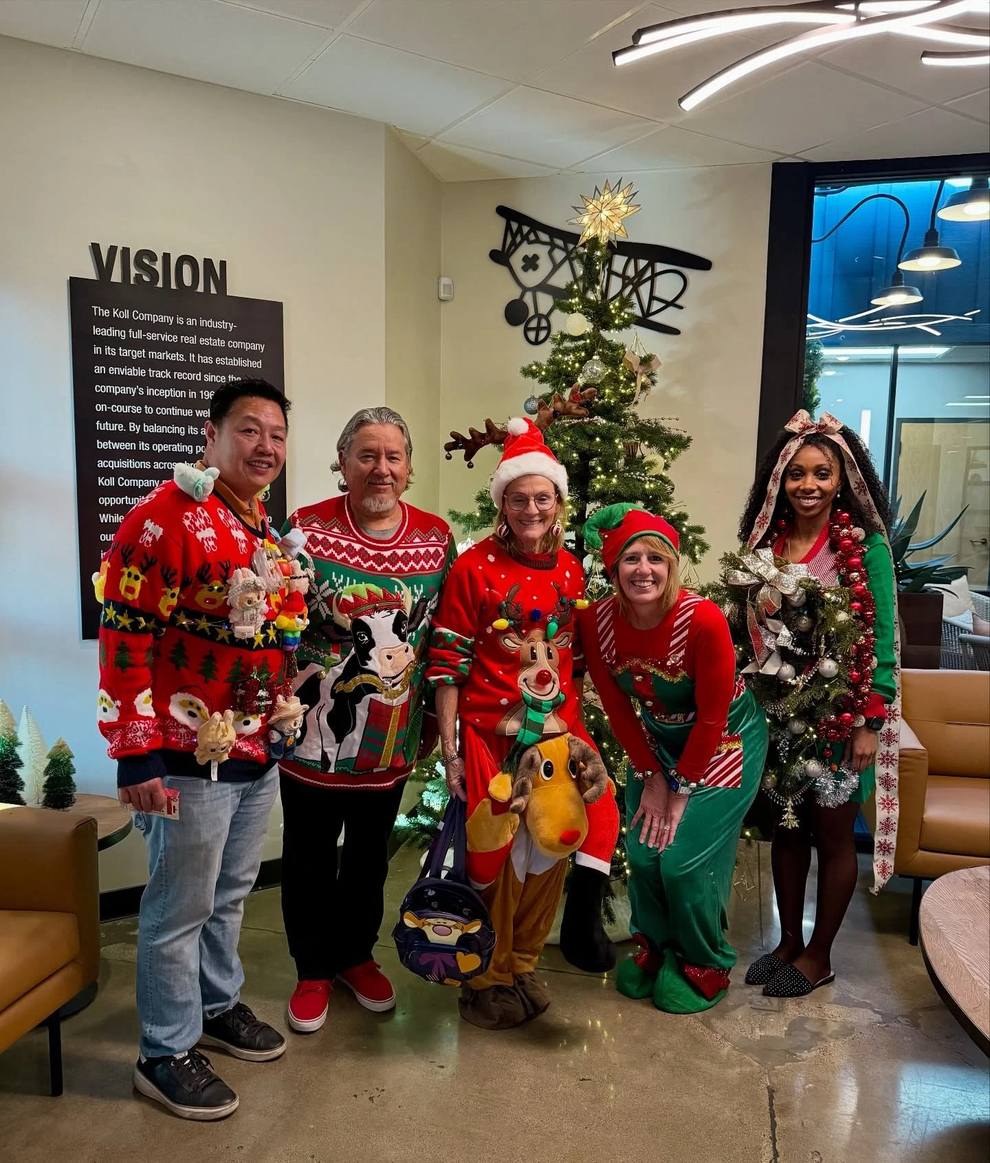 A peek inside the &ldquo;Ugly Christmas Sweater&rdquo; Party at The Koll Company! Happy Holidays all!