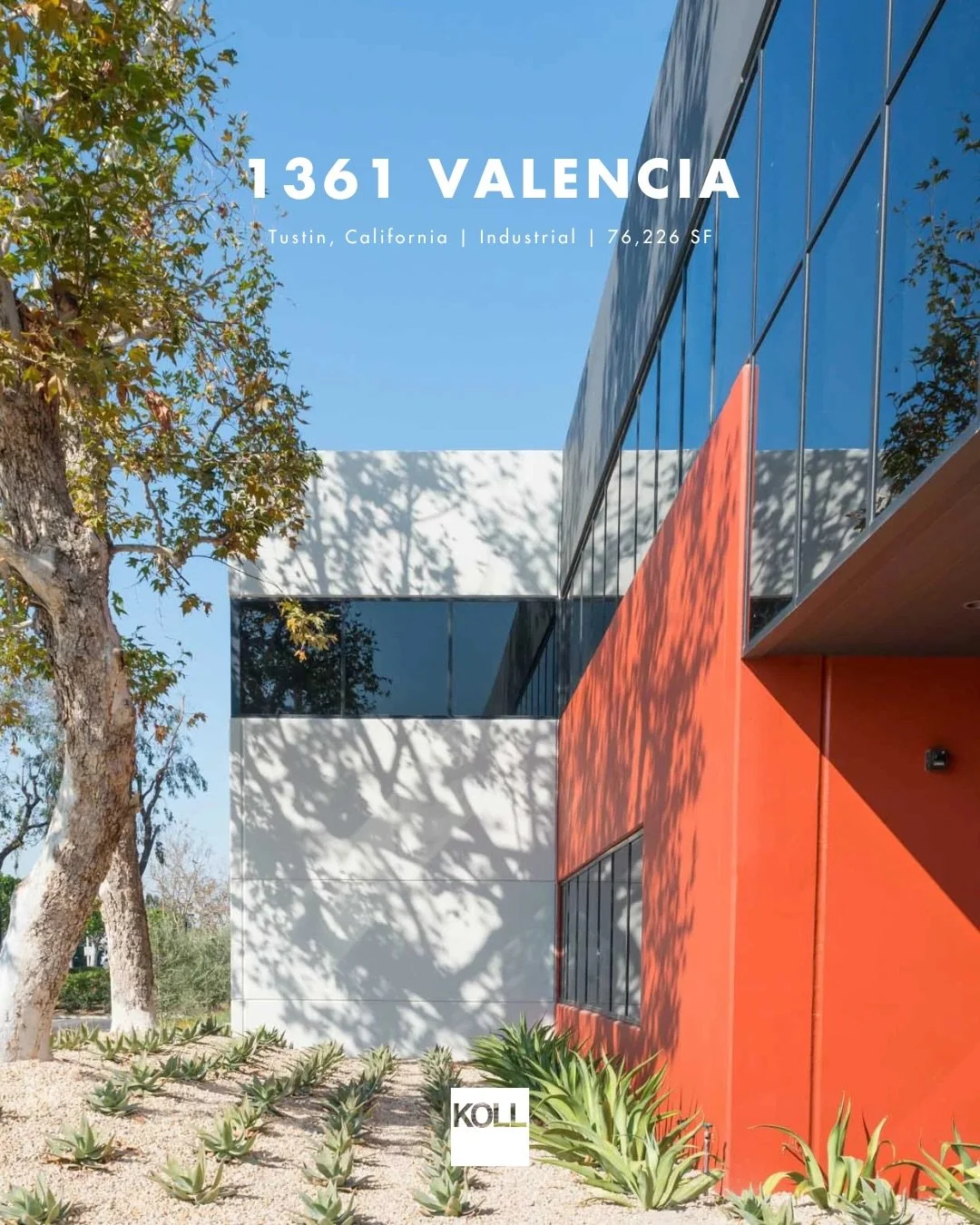 Part of The Koll Company&rsquo;s portfolio experience &mdash; 1361 Valencia represents the successful transformation of a 76,226 SF R&amp;D building in the heart of Tustin, adjacent to the Irvine Business Complex.

After acquiring the property vacant