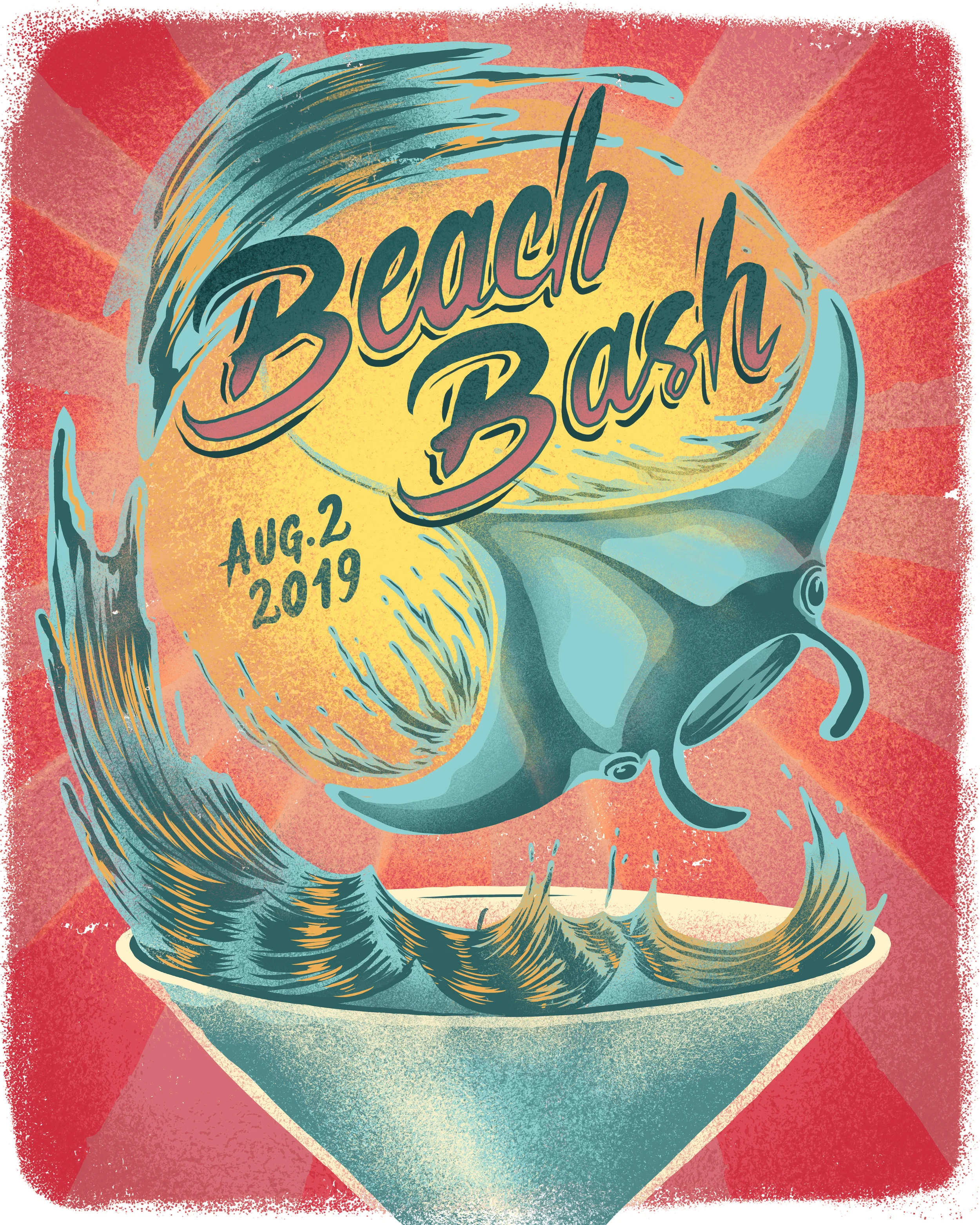 SIPS "Beach Bash" Event Poster