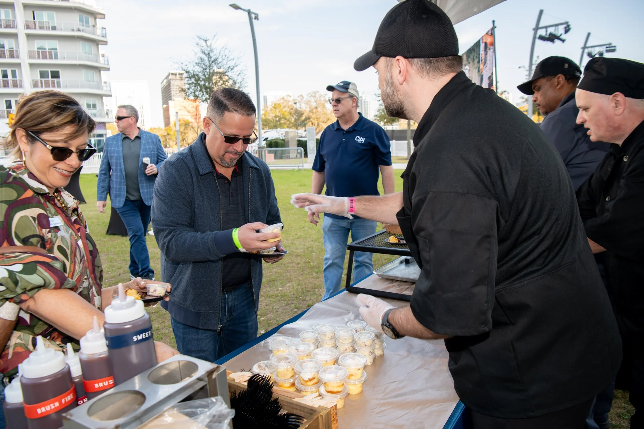 FSP - City Barbeque serving guest banana pudding.jpg