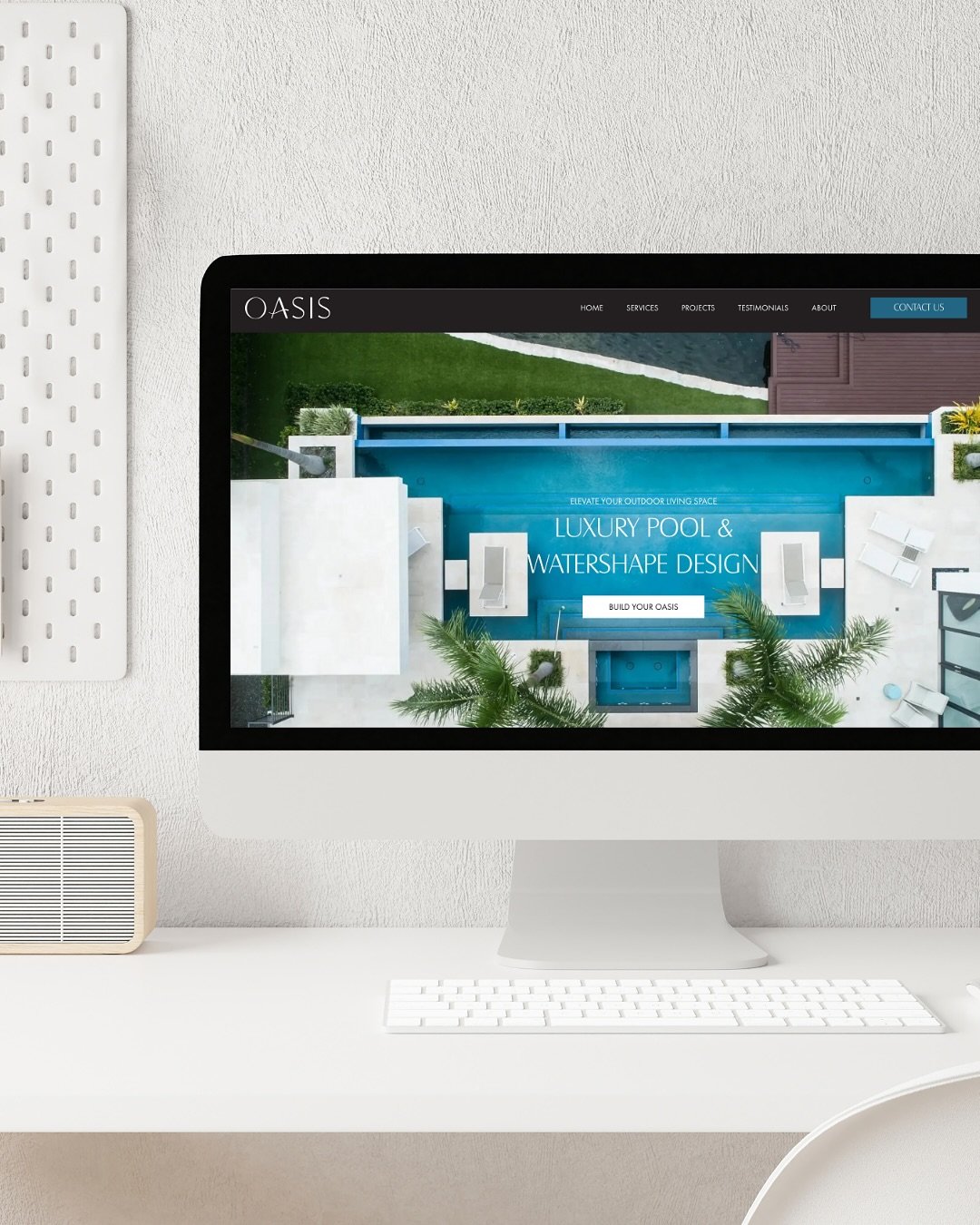 #LusticClients Introducing the new visual identity for @oasis.ky ✨

Oasis, Cayman&rsquo;s leading pool provider, reached out to us to align their visual identity with the premier services they&rsquo;re known for. We were excited to honour Oasis&rsquo