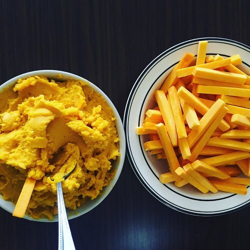 Squash Crudites with Winter Squash Hummus