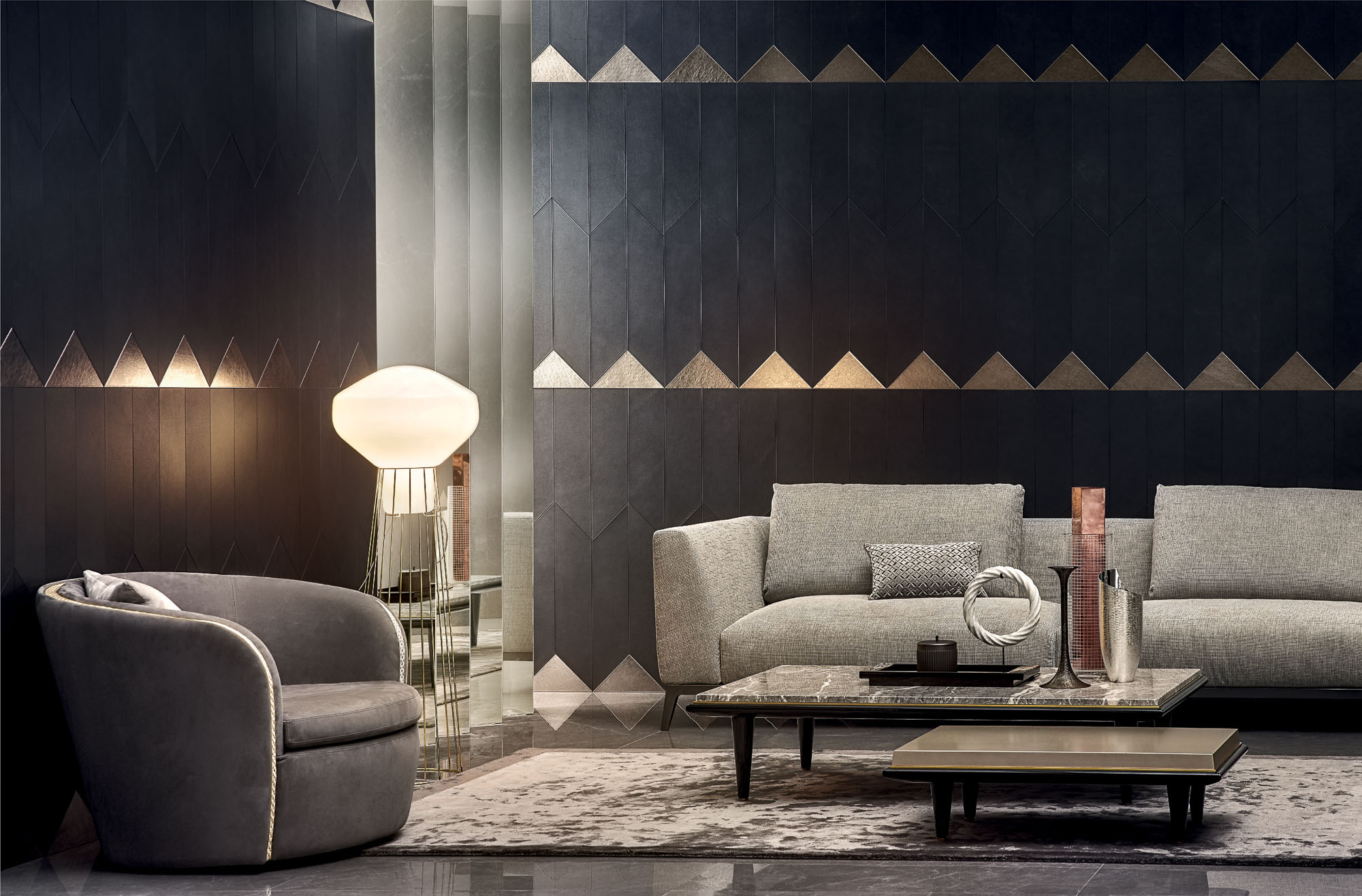Studioart_Continental in Polis dark grey, Tesoro rame designed by Grove Studio.jpg