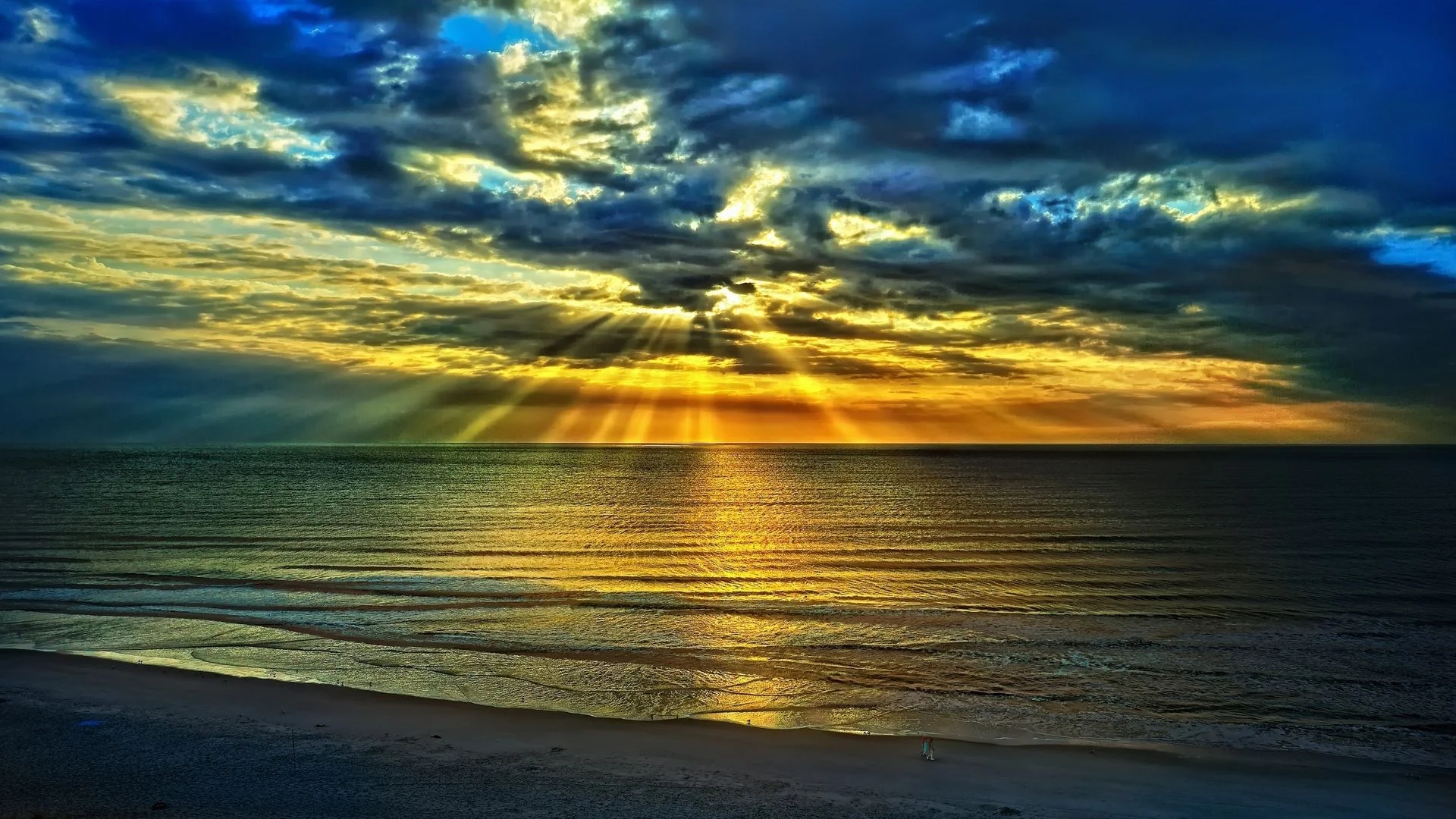 Sunset with Rays