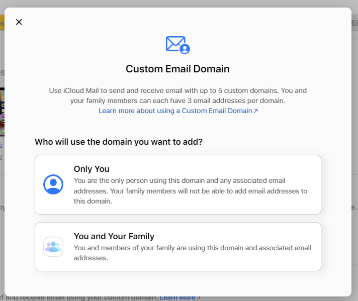 Personalize iCloud Mail: How to Buy a Custom Email Domain in iOS