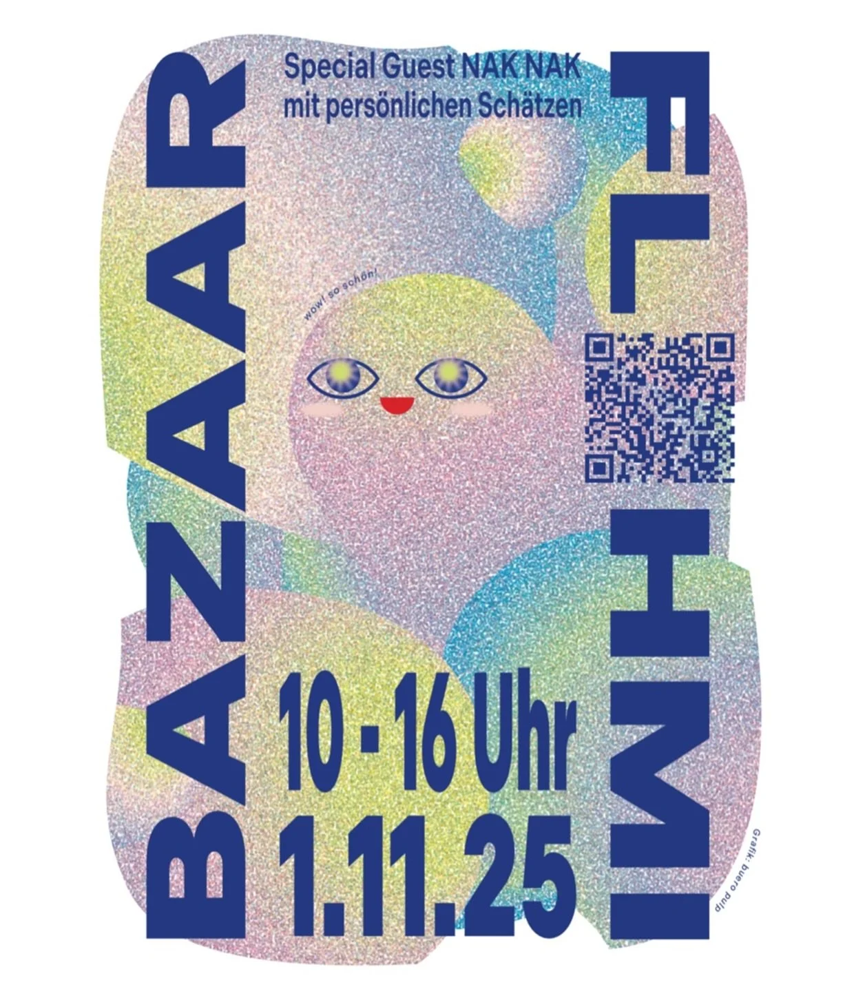 Wiedermal Zeit für Bazaarflohmi! Diesmal mit special guest @naknak.raeume.beruhigen 🩵 es gibt private Schätze, Möbeli, Kleider und vieles mehr zu ergattern! 
@lisapema @liza_pema @bazaar_naehstube 
merci an @buero_pulp für den
