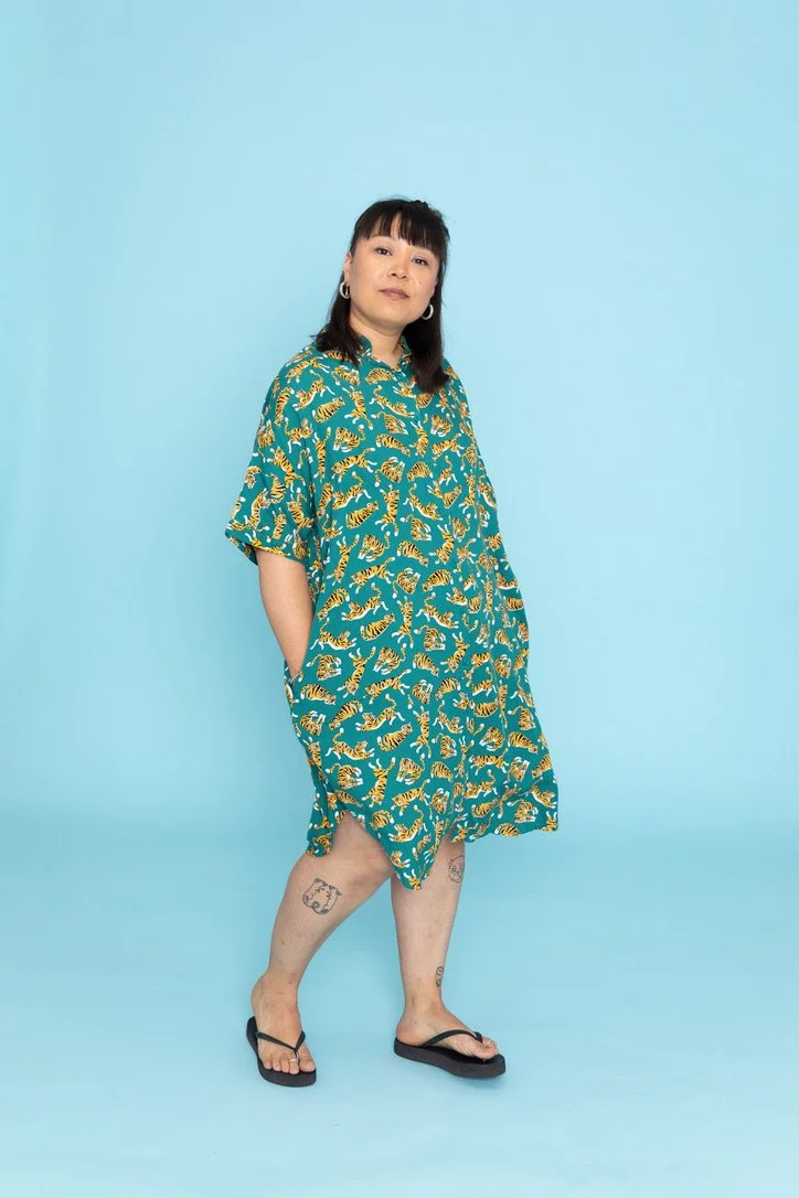 Yuniblouse  tiger green