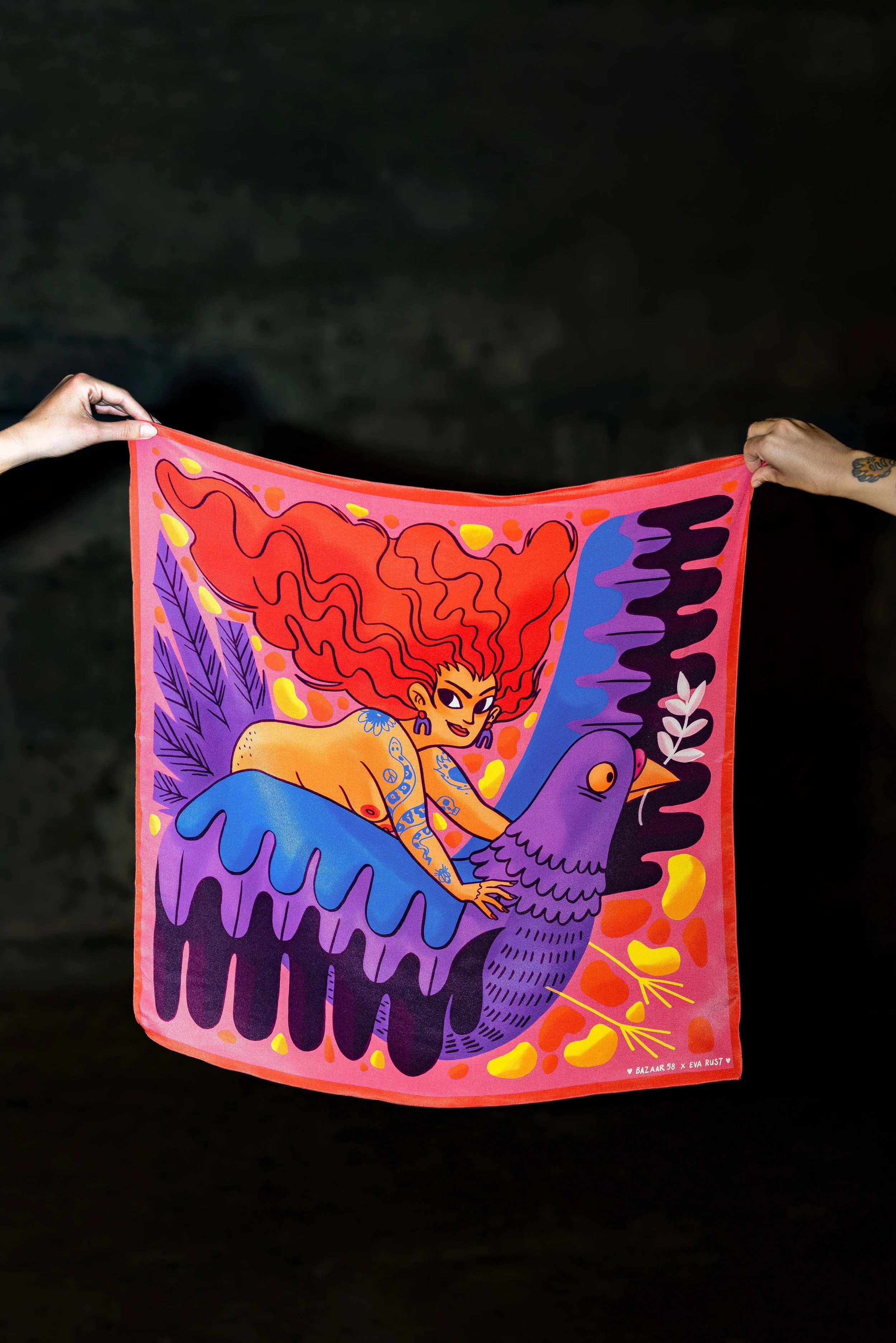 Seidenbandana Eva Rust x Bazaar58 hell