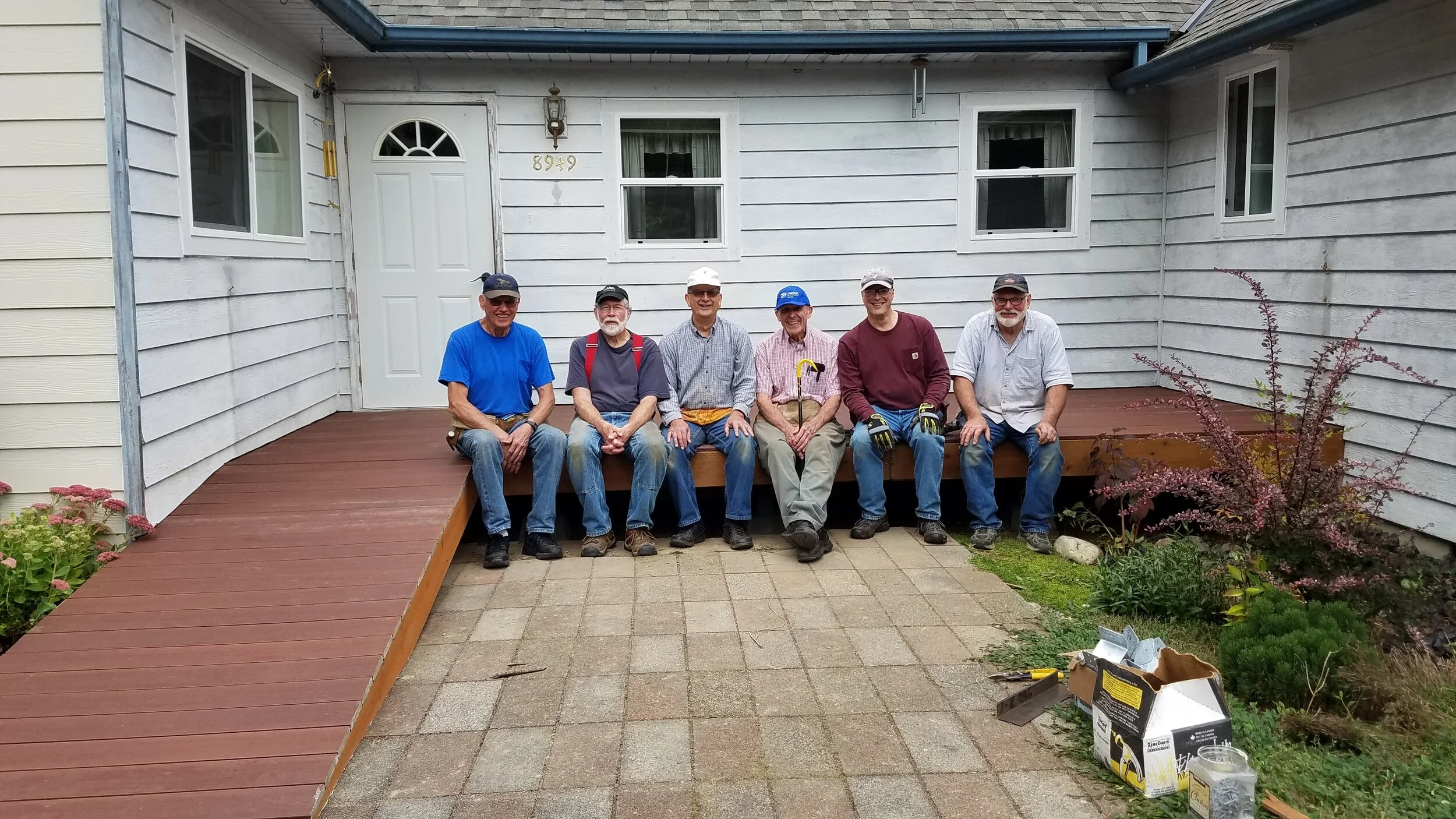 Men's Deck-building, Sept., 2019