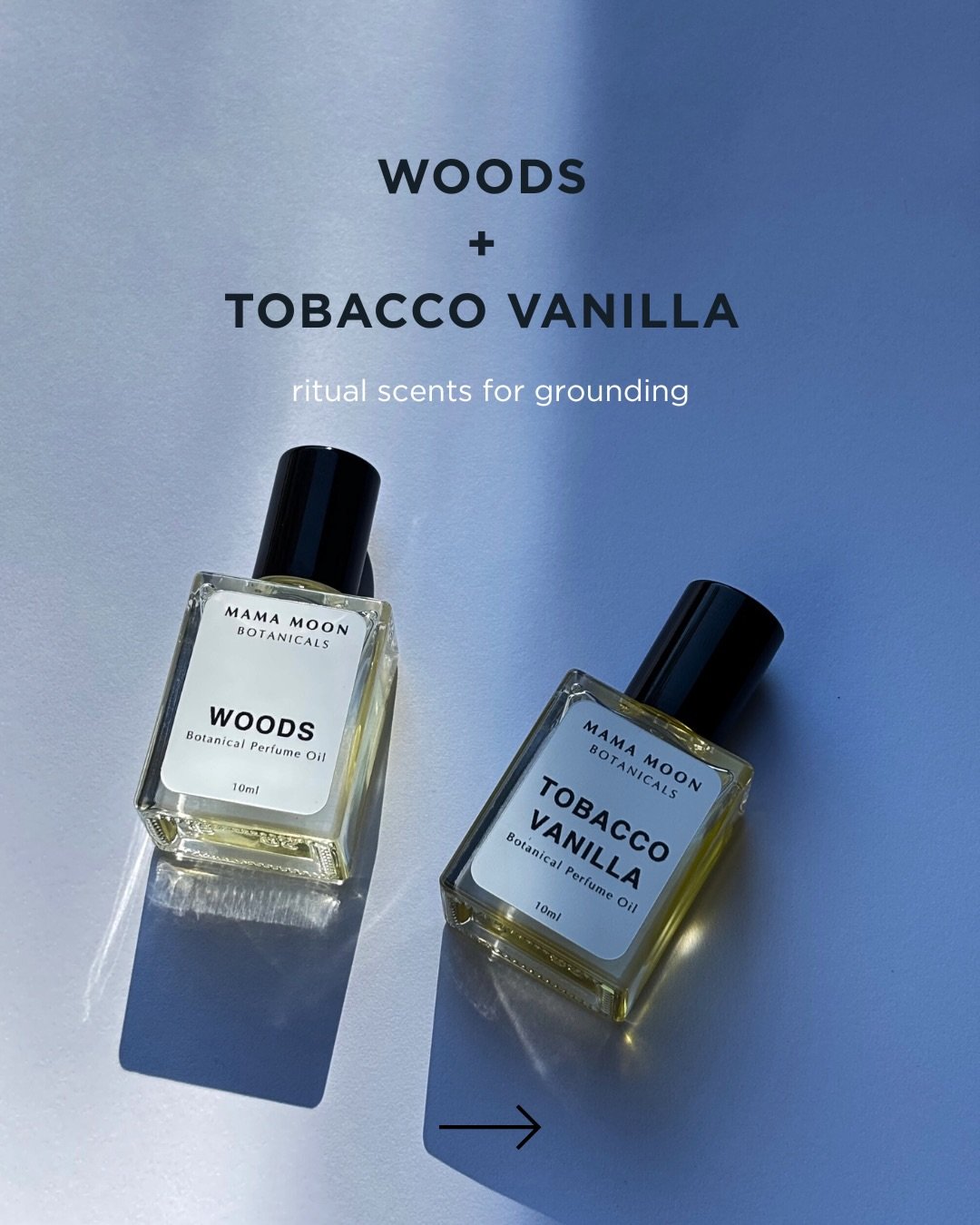 WOODS + TOBACCO VANILLA&hellip; the two scents that never stay in stock 🌙
⠀⠀⠀⠀⠀⠀⠀⠀⠀
Both were created as grounding rituals for the nervous system &mdash; warm woods, earthy roots, resins, herbal spice, and deep stillness in a bottle.
⠀⠀⠀⠀⠀⠀⠀⠀⠀
If yo