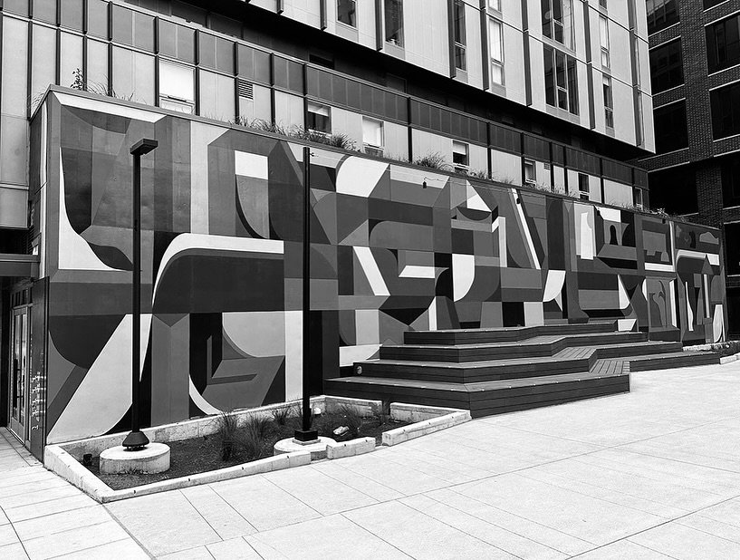 this might look familiar to you!  we painted this art for @brian__sanchez &hellip; one wall in 2022 and the other in 2023, but the 2nd one was installed during active construction, working in the mud around a giant crane so we never got an unobstruct