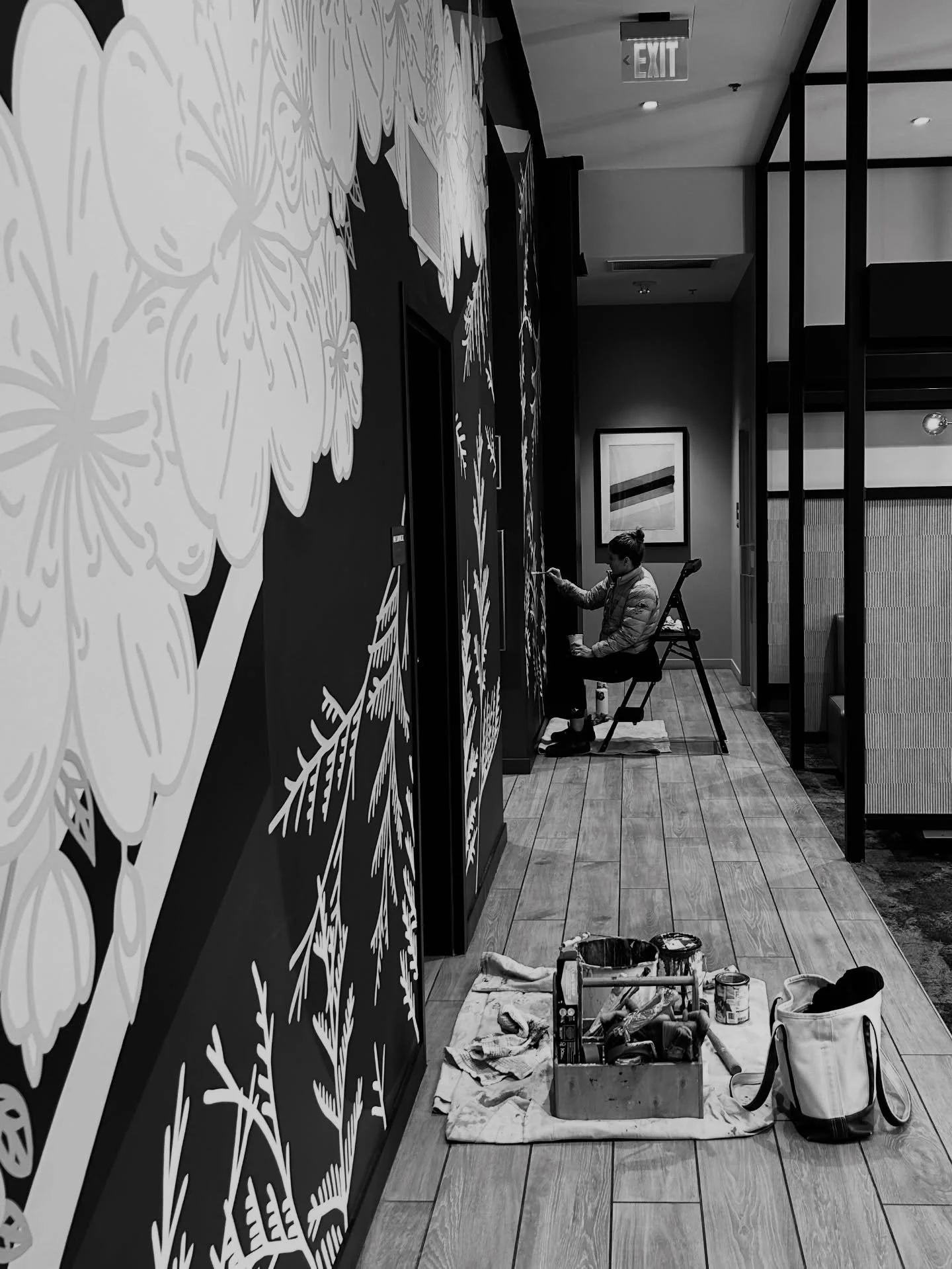 managed to rally the troops for one last install of 2025! thank you *so* much to @purebonaventure and @tykreft for carving out holiday time to make it happen 💪🏾💪🏾 &mdash; we are excited to share this completed @bonesandgold design with you soon ✨