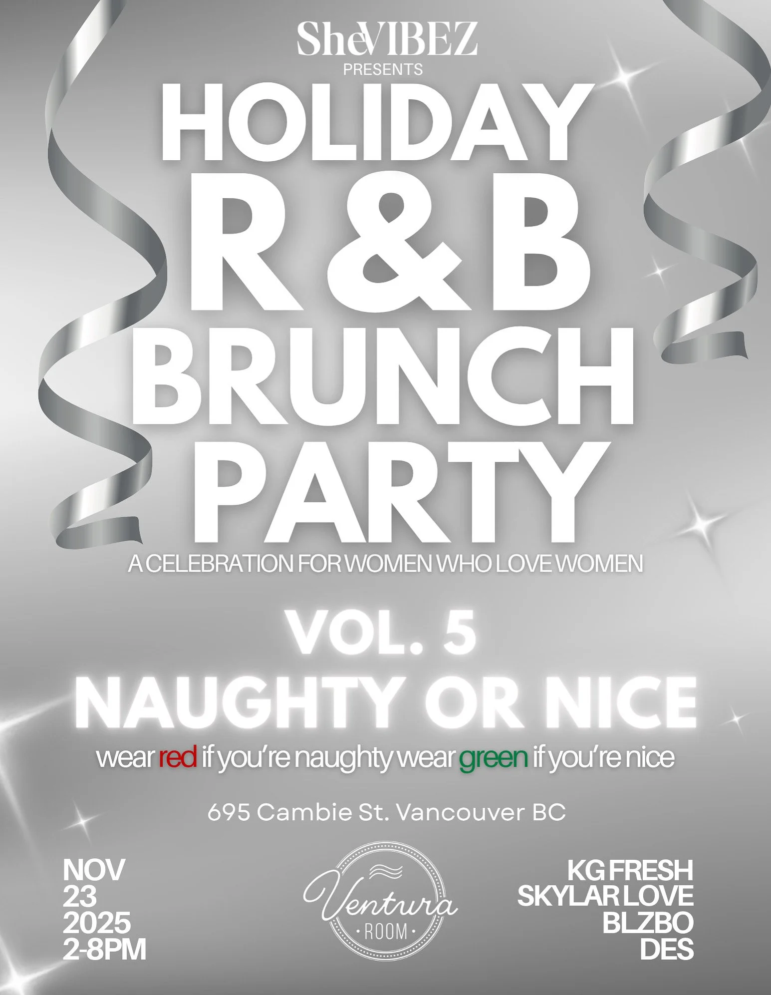 Holiday R&amp;B Brunch Party Vol. 5 – Naughty or Nice