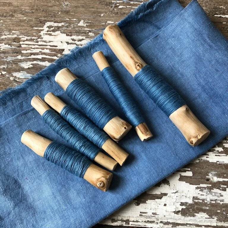 Indigo Dyed threads.JPG