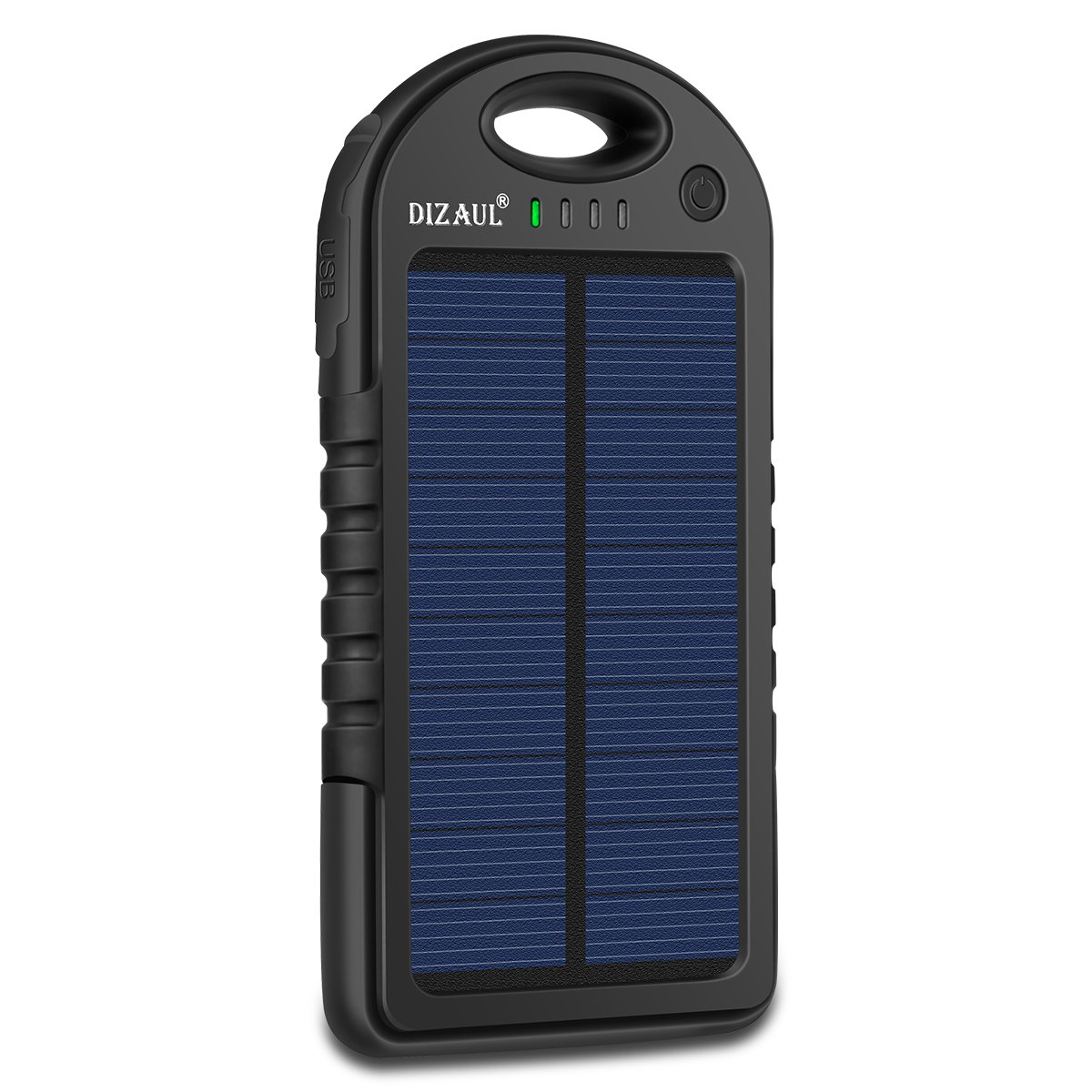 Portable Solar Power Bank - Waterproof/Shockproof Battery Bank for Cell Phone