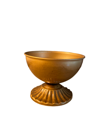 Bronze Footed Floral Bowl, $1, Inventory: 1