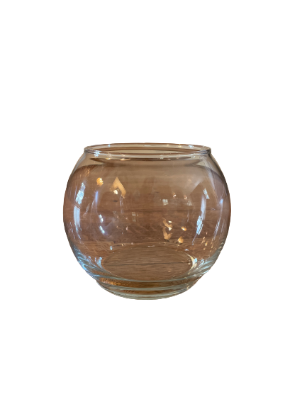 Round Clear Glass Floral Vase, $0.50, Inventory: 6