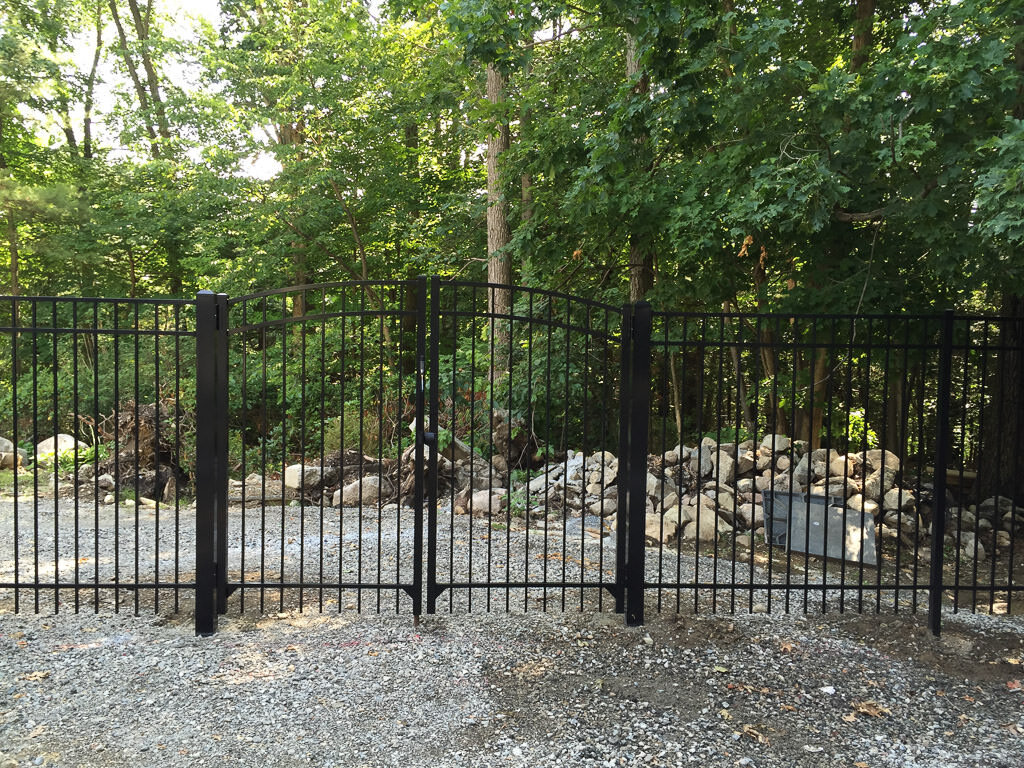 6' high double drive gate in Wellesley