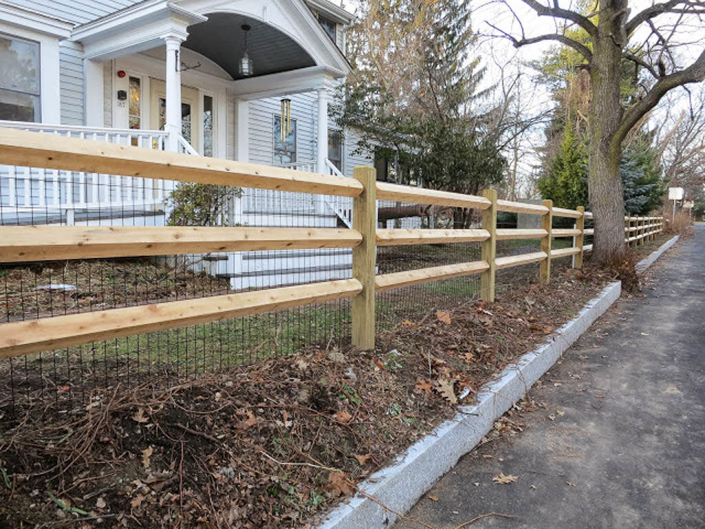 square post and rail in Waltham