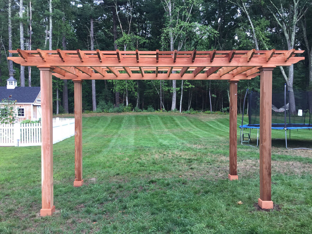 red cedar pergola