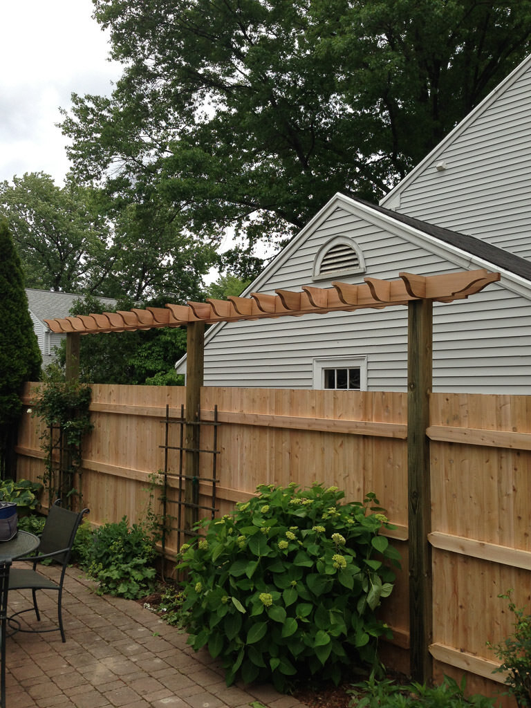 simple pergola in Belmont