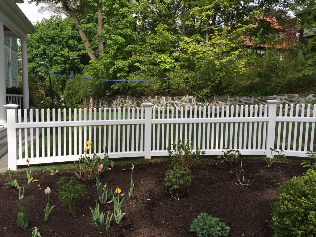 3' high cedar chestnut hill, stained white in Newton2