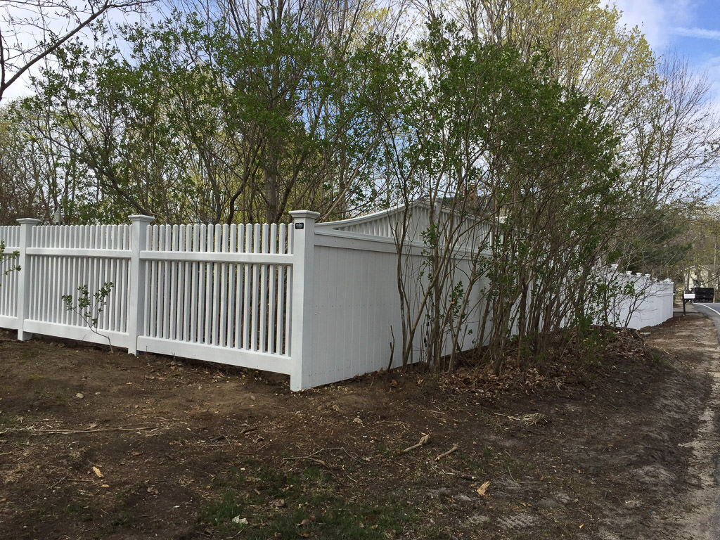 slope transition to 4' high chestnut hill