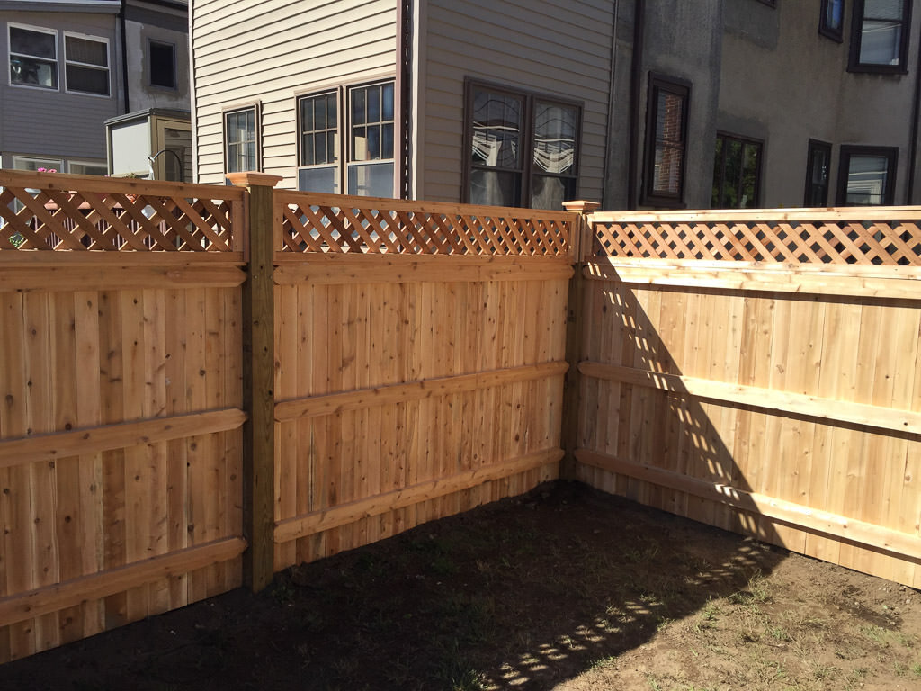 cedar board and lattice 5'+1' in Boston