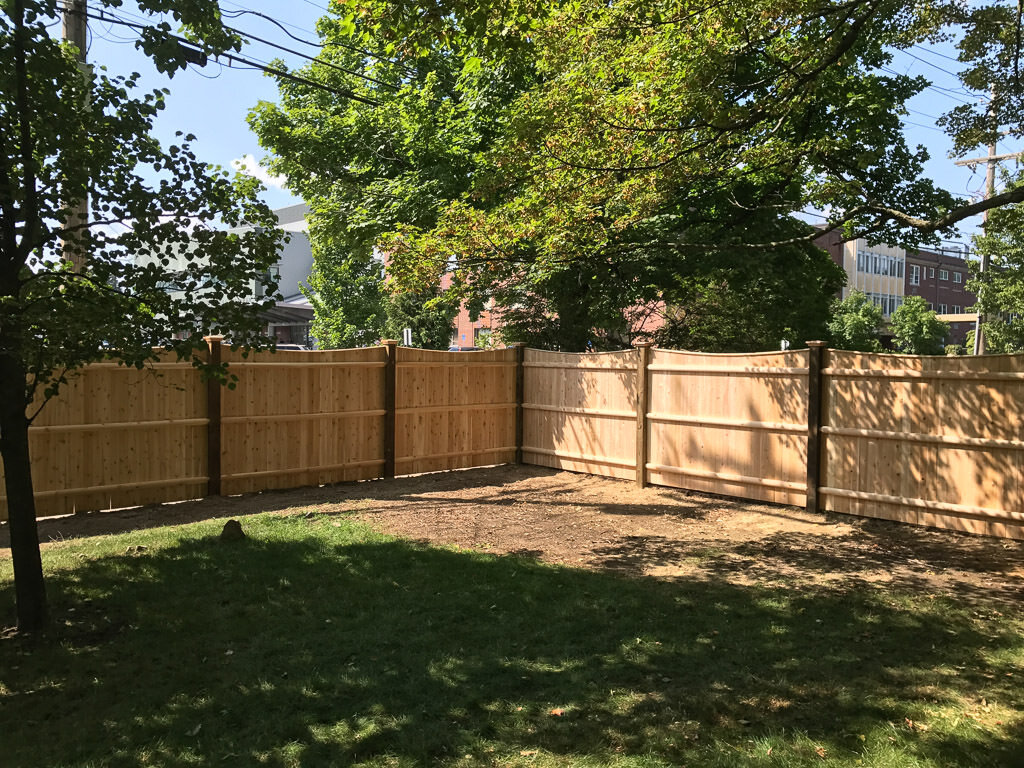 6' high scalloped board in Needham