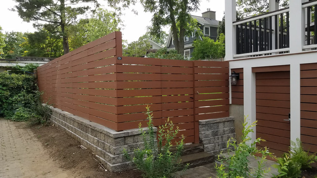 Stained horizontal board in Newton