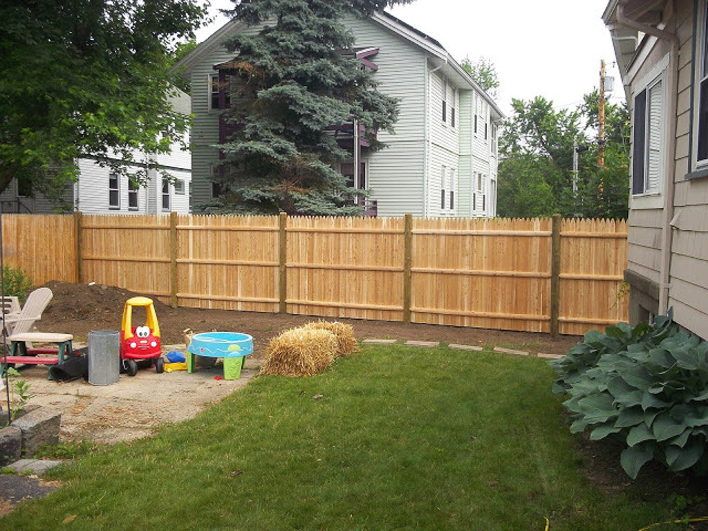 6' high stockade in Wellesley