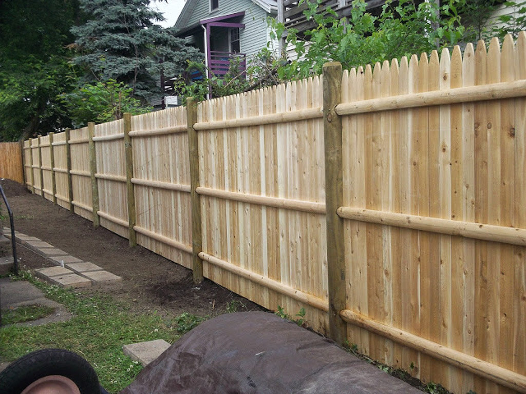 6' high stockade in Weston