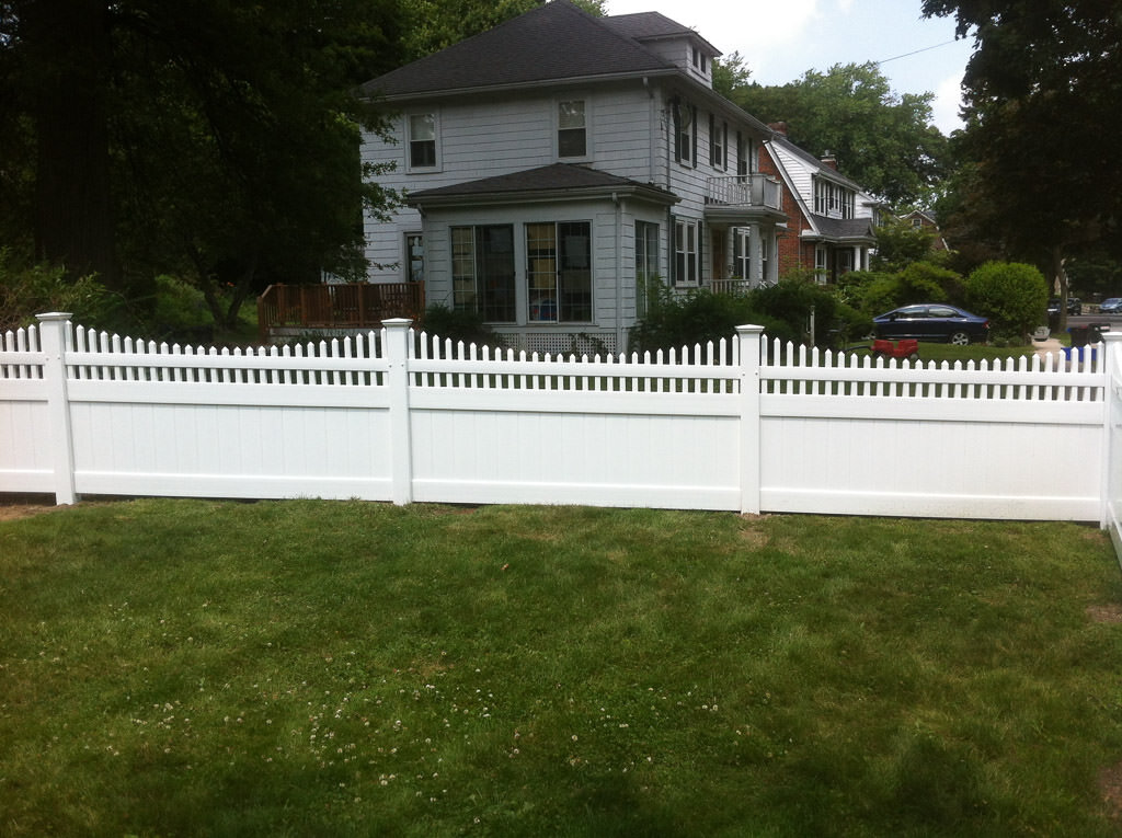 4' high scalloped chestnut hill topper in Belmont