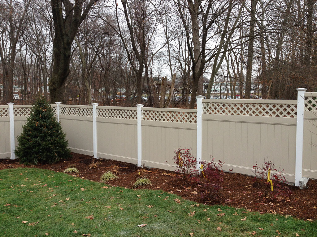 two tone, stepped board and lattice in Newton